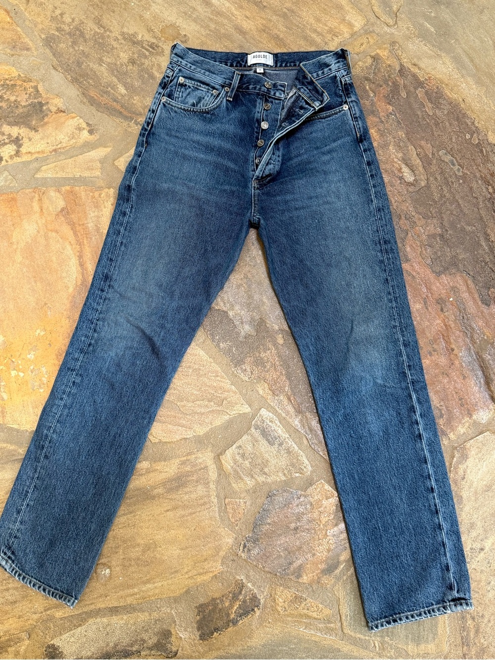 AGOLDE High Rise Straight Leg Jeans Size 26
